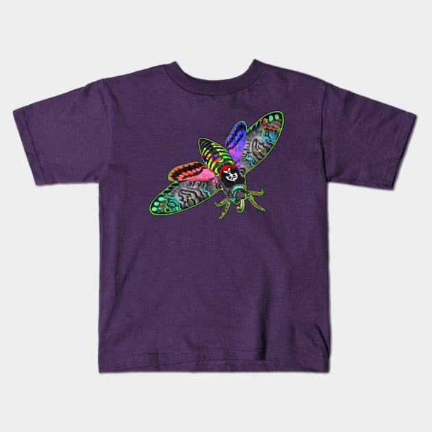 Goth Moth Kids T-Shirt by Jan4insight TeeStore